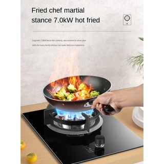 Fierce fire burner, gas stove, stainless steel furnace body, tempered glass surface, Single Stove (1)