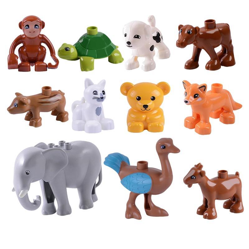 Duplo Animals Monkey Horse Blocks Bricks Baby Kids Toys