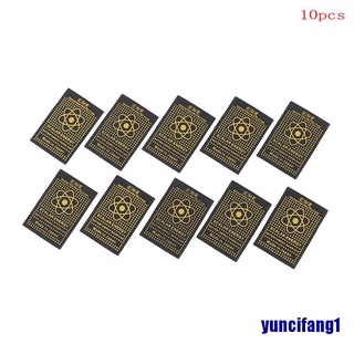 (yuncifang1) 10pcs EMR scalar energy phone sticker anti radiation chip shield keep health