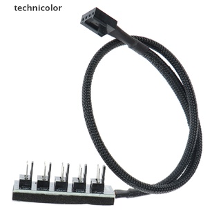 TCPH Host PC HUBPower Cable 1Female to 5Male 4Pin Splitter Cable for PWM Cooling Fan TCC (5)