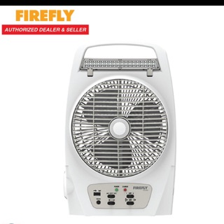 Firefly 8” Oscillating 2-Speed Fan with 18 LED Desk Lamp, Torch Light & USB Mobile Phone Charger