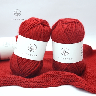 Lifeyarn Red ball of wool thick wool thread hand-knitted diy alpaca wool yarn sweater thread scarf thread