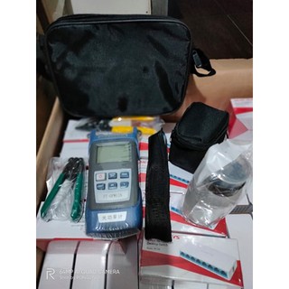 9 In 1 Fiber Optic FTTH Tool Kit with FC-6S Fiber Cleaver and Power Meter