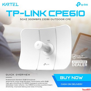 spotTP-Link CPE610 High Power Outdoor CPE/Access Point, 5GHz 300Mbps | TP LINK KARTEL