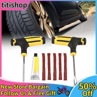 [Seller Recommend] Complete Set Tubeless Tire Tyre Flat Repair Tool Kit For Cars Trucks CSA
