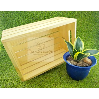 Wooden Crate L-10.25" W-7" H-5" Small