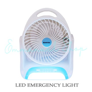 3in1 Portable Electric Fan 6'' AC/DC Rechargeable Fan with Led Light Sofitec SEF-9018-6 Cooling Fan (6)
