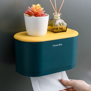 Toilet Tissue Box Toilet Paper Shelf Wall Mounted Rack