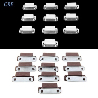 CRE 10Pcs Small Magnetic Door Catches Cupboard Wardrobe Cabinet Latch Catch
