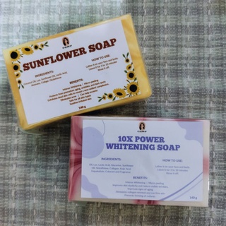 D' Glow Up Sunflower Soap & 10x Power Whitening Soap DUO with freebies