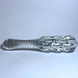 □A24 manual crystal penis female anal plug masturbation device glass rod anal plug adult sex toys (1)