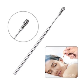 1PC Double-ended Stainless Steel Spiral Ear Pick Spoon Ear Wax Removal Cleaner Ear Care Beauty Tool
