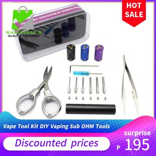 HOME AND LIVING♝✆2021 New Vape Tool Kit DIY Vaping Sub OHM Tools Tweezers, Screwdriver, Scissors -