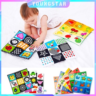 baby books educational♤✌YS-0-3Y Newborn Baby Cloth Book Educational Toy Color Cognition Toys Rustle