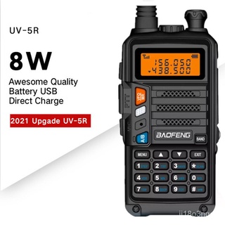 BaoFeng UV-5R Walkie Talkie UV 5R Upgrade Version CB Radio hf Transceiver 8W 10km Dual Band UHF VHF