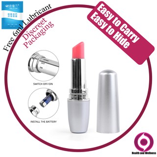 69 Shop Lipstick Discreet Bullet Vibrator Adult Sex Toys for Women and Girls - White