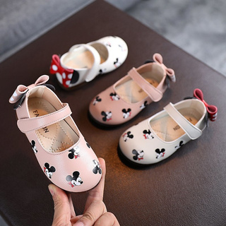Girl Fashion Versatile Cartoon Mickey Soft-soled Casual Shoes Princess Shoes
