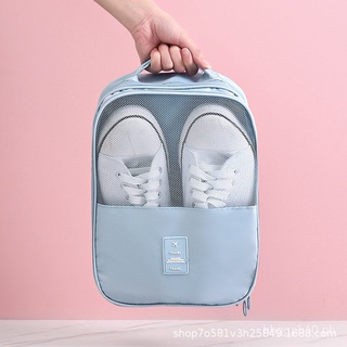 Outdoor travel shoe storage bag portable multifunctional large capacity folding breathable shoe box