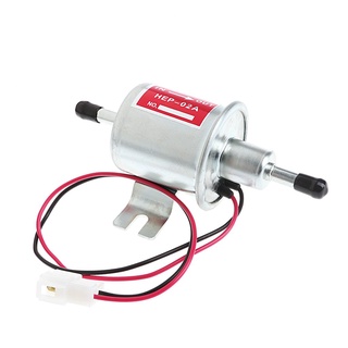 ₪♠⊙Universal 12V Diesel Gasoline Petrol Electric Fuel Pump HEP-02A Low Pressure
