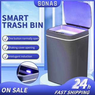In stock kitchen 3 modes Smart trash Can usb charging wireless sensor Automatic Trash Bin For Parlo