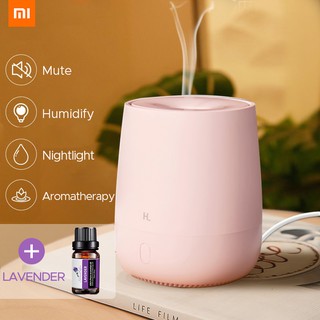 Xiaomi Hl Mini Air Aromatherapy Diffuser Portable Usb Humidifier Quiet Aroma Mist Maker With Nightlight For Car Home Office Yoga 120ml