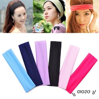 olo Candy-colored Korean Hair Band Sweat-absorbent Yoga Sports Fitness Running Hair Band Elastic Band