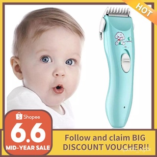 [COD] Baby Cartoon Razor Hair Clipper Mute Razor With Professional Baby Hair Care Tool 1-12years ol0