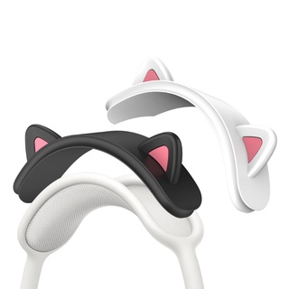 SPT Replacement Silicone Sleeve Cat Ear-Shaped Cute Earphone Head Beam With Cushion Earphone Accessories Suitable For-AirPods Max