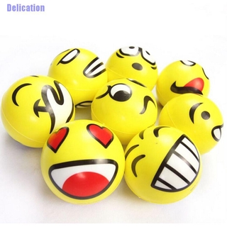 Delication☪ Funny Smiley Face Anti Stress Reliever Ball Adhd Autism Mood Toy Squeeze Relief