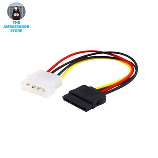 4 Pins Male IDE to 15 Pins Female SATA Power Cable