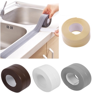 Caulk Strip, Bath & Kitchen Caulk Tape Sealant Strip, Waterproof & Mildewproof Sealant Tape Self-Adhesive PVC Sealing Tape for Bathtub, Wall Corner, Toilet, Basin Edge(1 Roll)