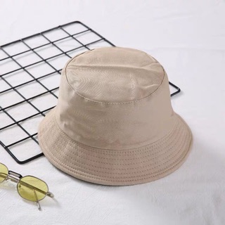 Korean Fashion Plain Bucket Hat Sun cap (6)