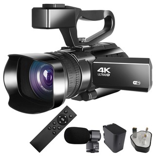 ☆ 4K Video Digital Camera Vlogging Camcorder 48MP for YouTube Live Streaming 30X Digital Zoom WiFi N
