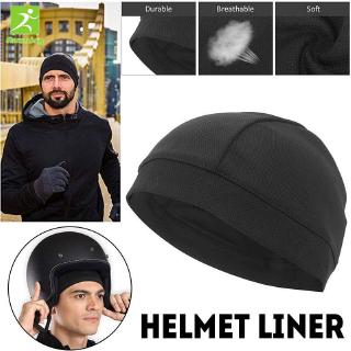 Motorcycle riding helmet liner windproof sunscreen sweat-absorbent cooling cap cap black