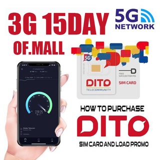 【OF】2021NEW 5GB/LTE DITO SIM CARD ONLY WITH FREE 3GB HIGH SPEED INTERNET
