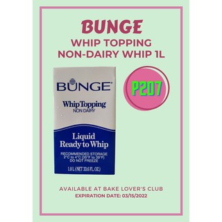 Bunge Whip Topping Non Dairy
