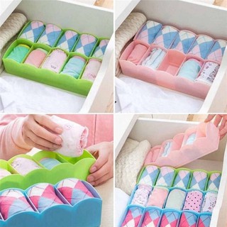 BK✿Plastic Organizer Tie Bra Socks Drawer Cosmetic Container (4)