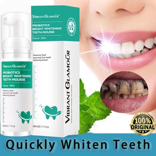 Teeth whitening mousse mint toothpaste removes plaque stains and oral odor is fresh and portable (1)
