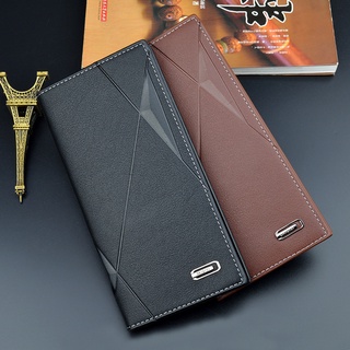 Wallet for Men Long Soft Wallet Tri-fold Multi-card Large-capacity Fashion Wallet Men